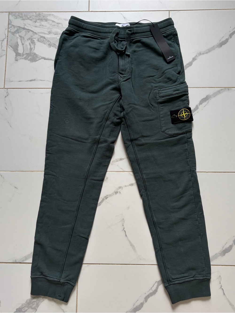 NWT Stone Island Petrol Fleece Sweatpants Men’s Size M Blue Green 29.5” Inseam